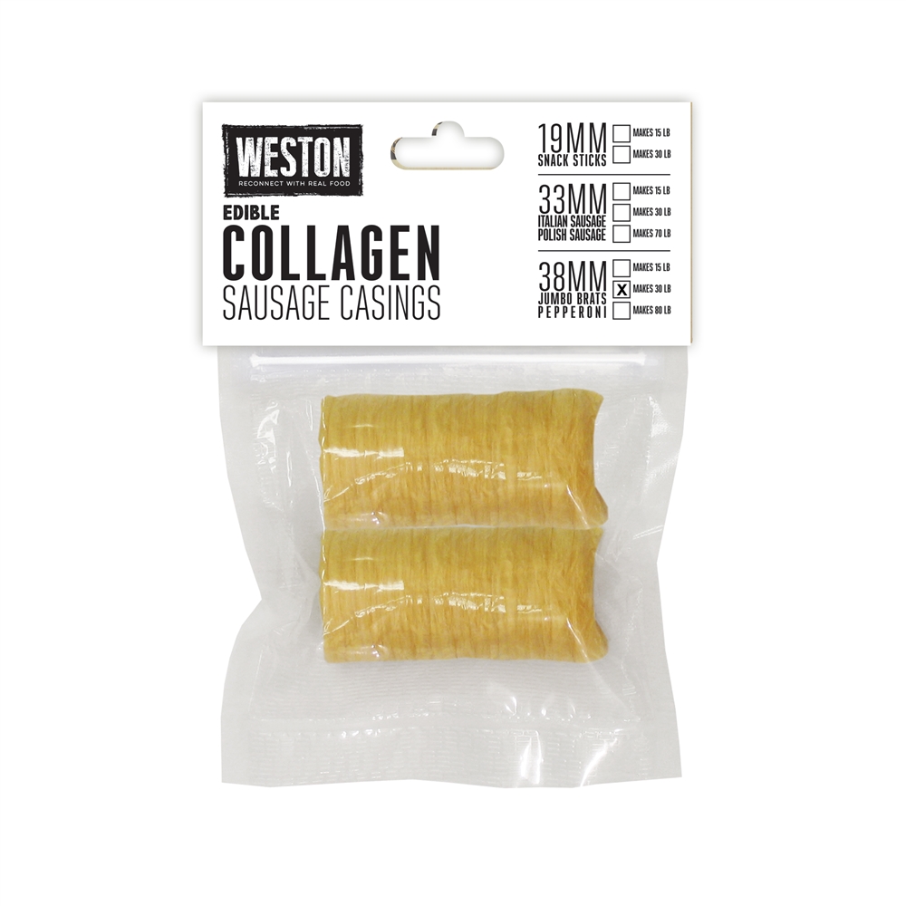 Weston 38 mm Collagen Sausage Casing (makes 30 lbs)