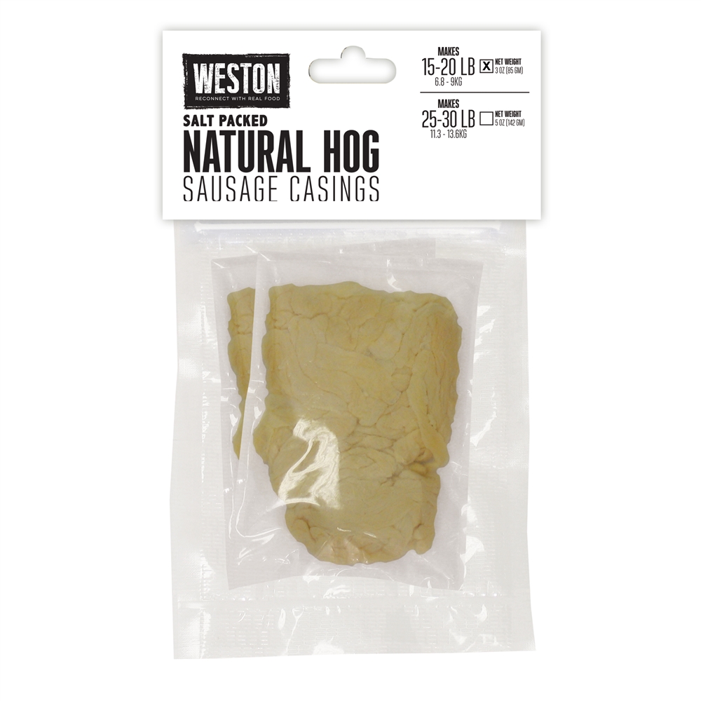 Weston Natural Hog Casings (makes 25-30 lbs)