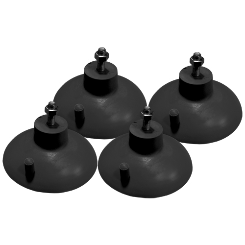 Universal Suction Cup Feet (4) - Black