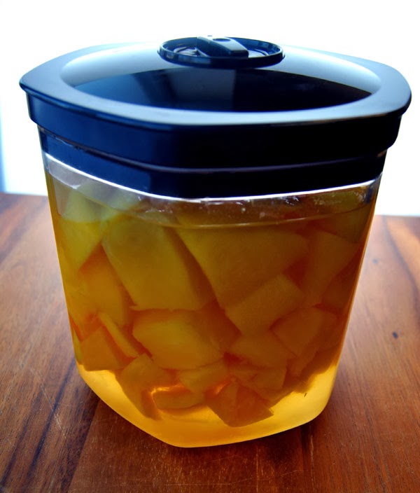 Canned Mangoes in a Weston Vacuum Canister