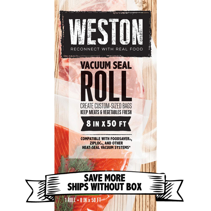 Weston® Vacuum Sealer Bags, 8 in X 50 ft Roll (30-0008-K)