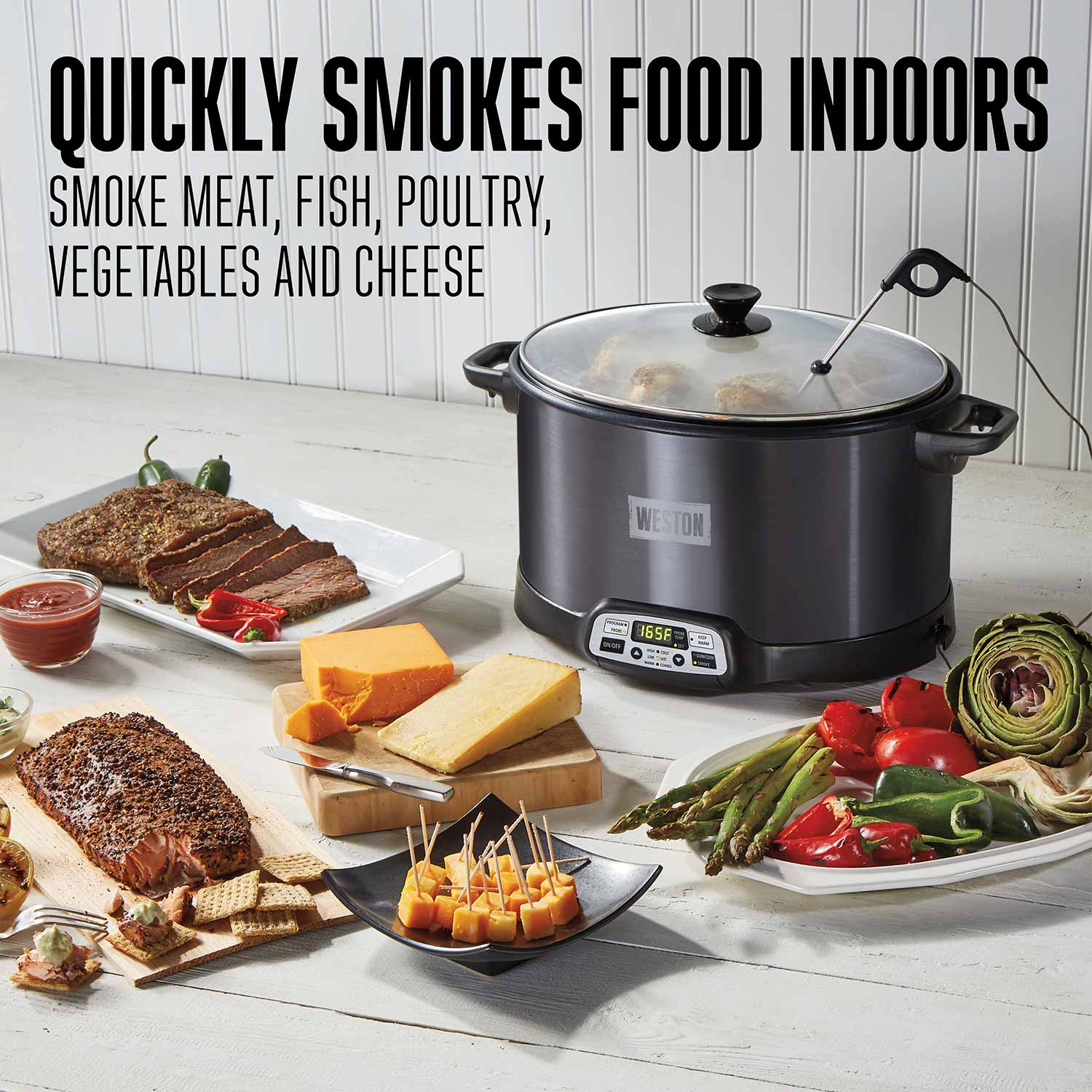 Weston® 2-in-1 Indoor Smoker & Slow Cooker (03-2500-W)