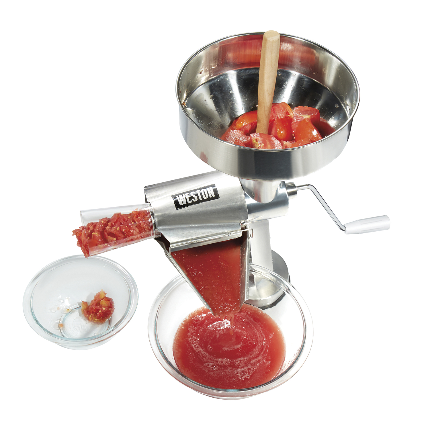  Weston Food Strainer and Sauce Maker for Tomato, Fresh Fruits  and Vegetables ,White
