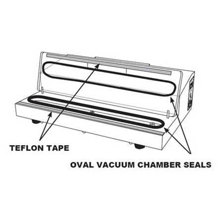 Vacuum Sealer Chamber Oval Seal 08-0429