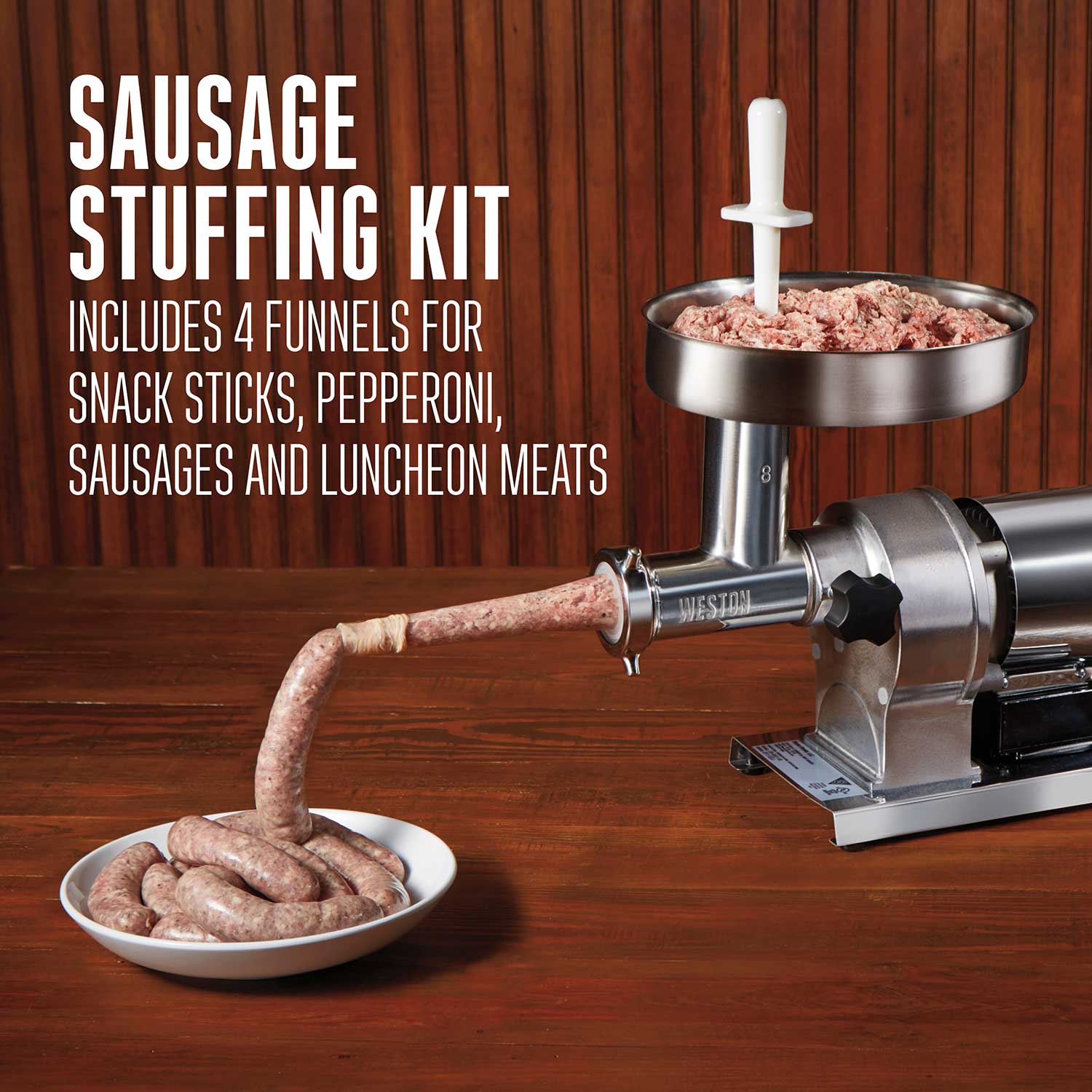 Weston No. 8 Heavy-Duty Electric Meat Grinder & Sausage Stuffer - Macy's