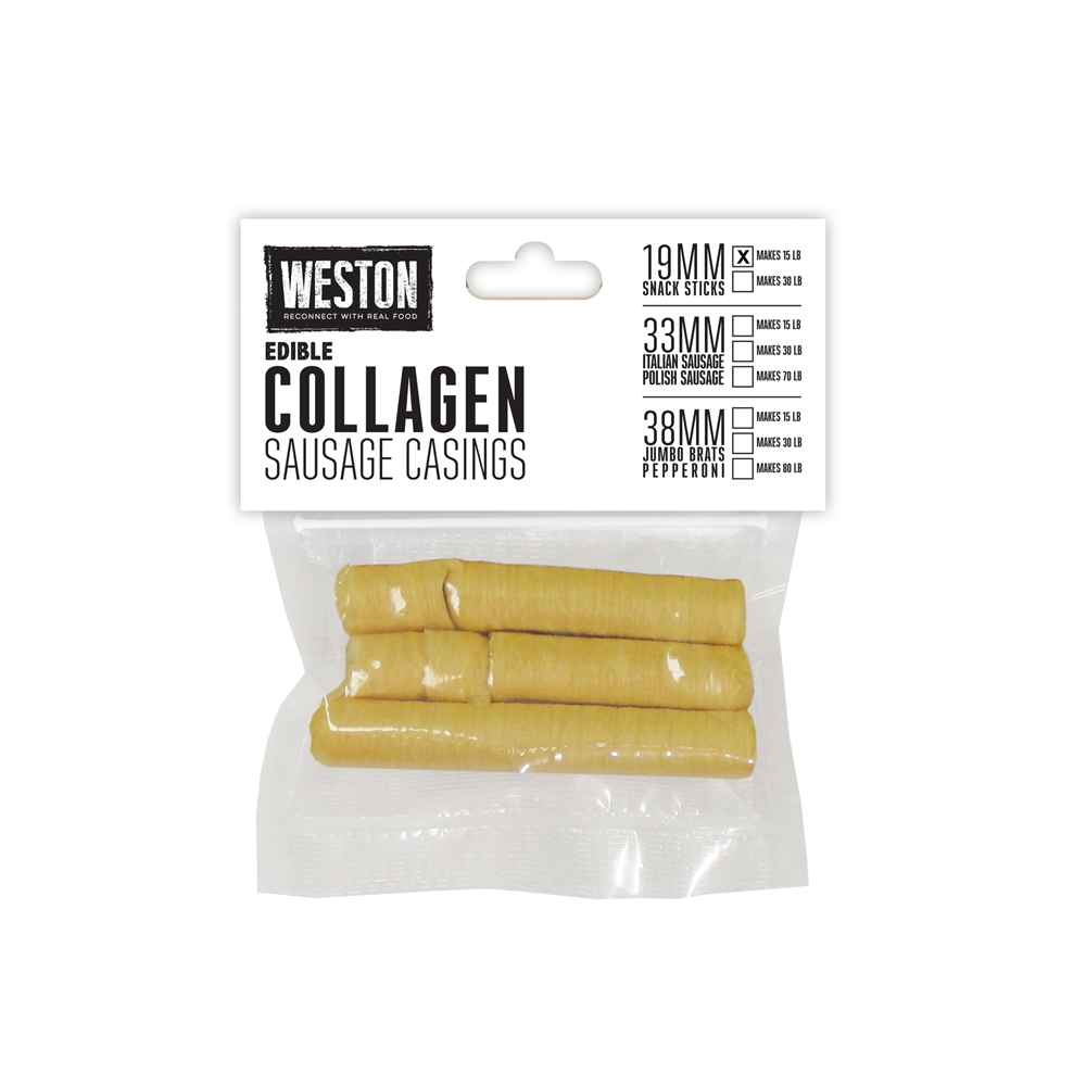 Weston 19 mm Collagen Sausage Casing (makes 15 lbs)