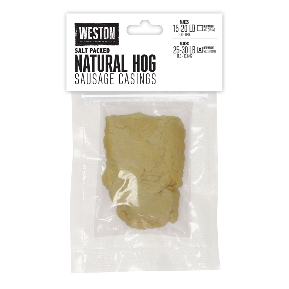 Weston Natural Hog Casings (makes 15-20 lbs)