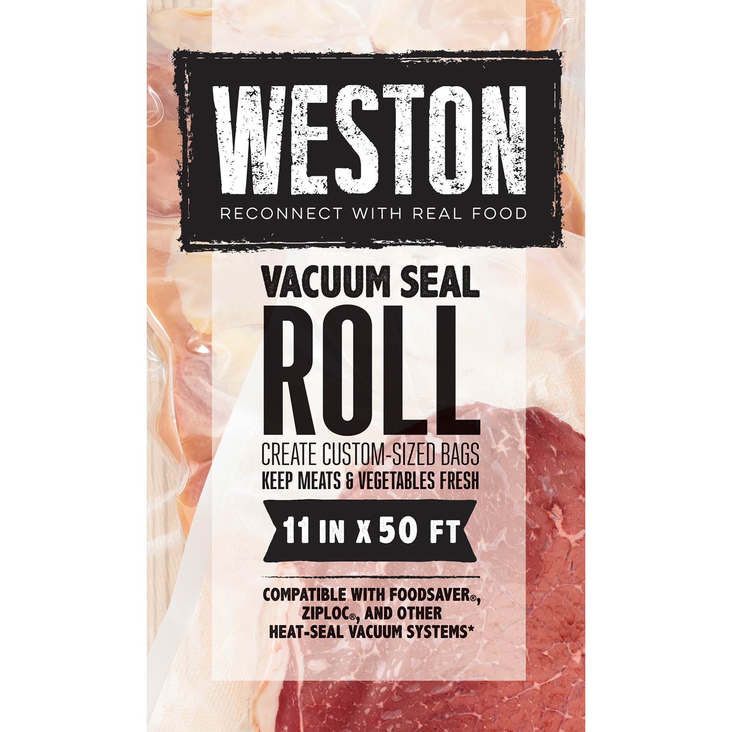 Weston® Vacuum Sealer Bags, 11 in x 50 ft Roll (30-0011-K)