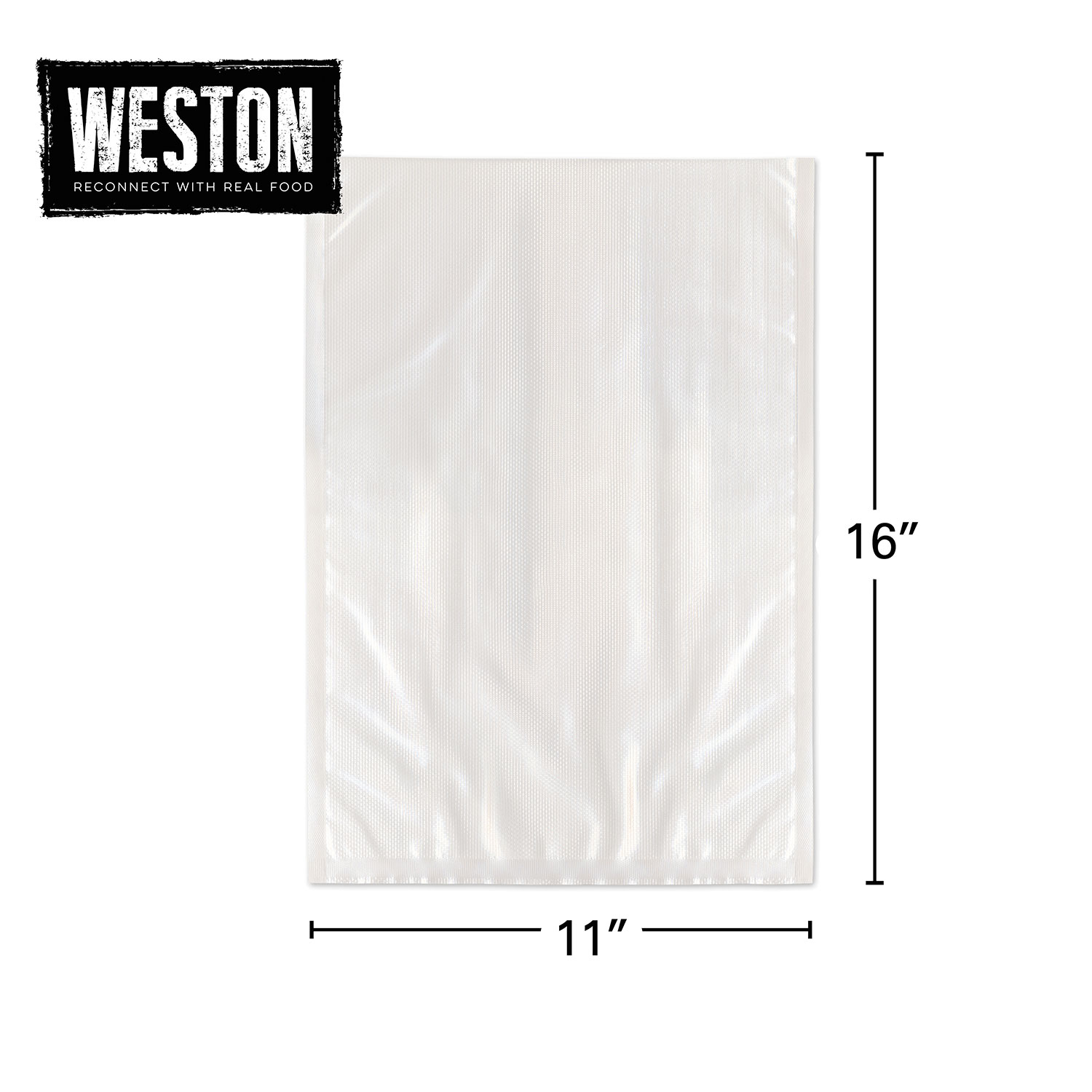 Weston Zipper Seal Vacuum Bags - Gallon 11 x 16 (150 ct.) 30-0211-W Bu