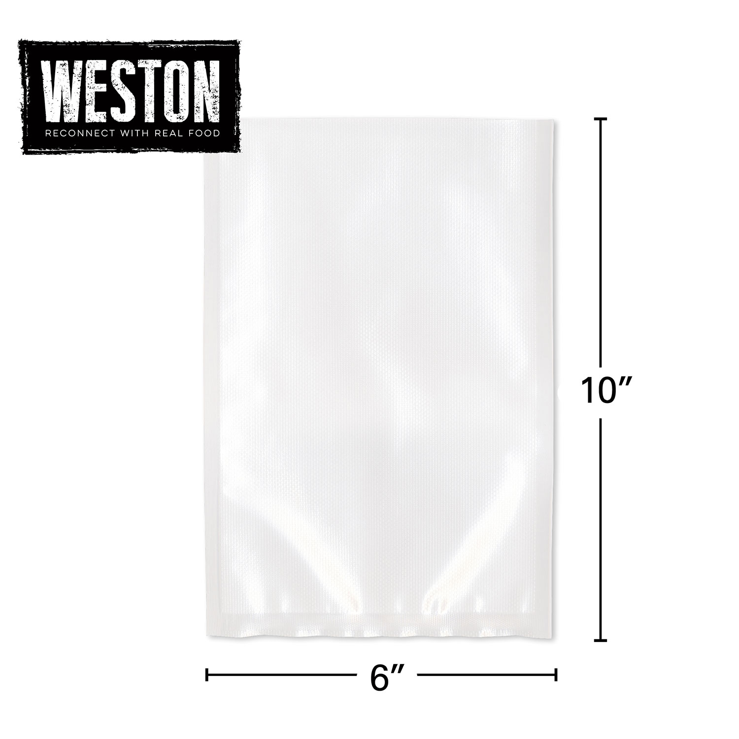 Wevac Vacuum Sealer Bags 100 Pint 6x10 inch for Food Saver, Seal A Meal, Weston. Commercial Grade, BPA Free, Heavy Duty, Great F