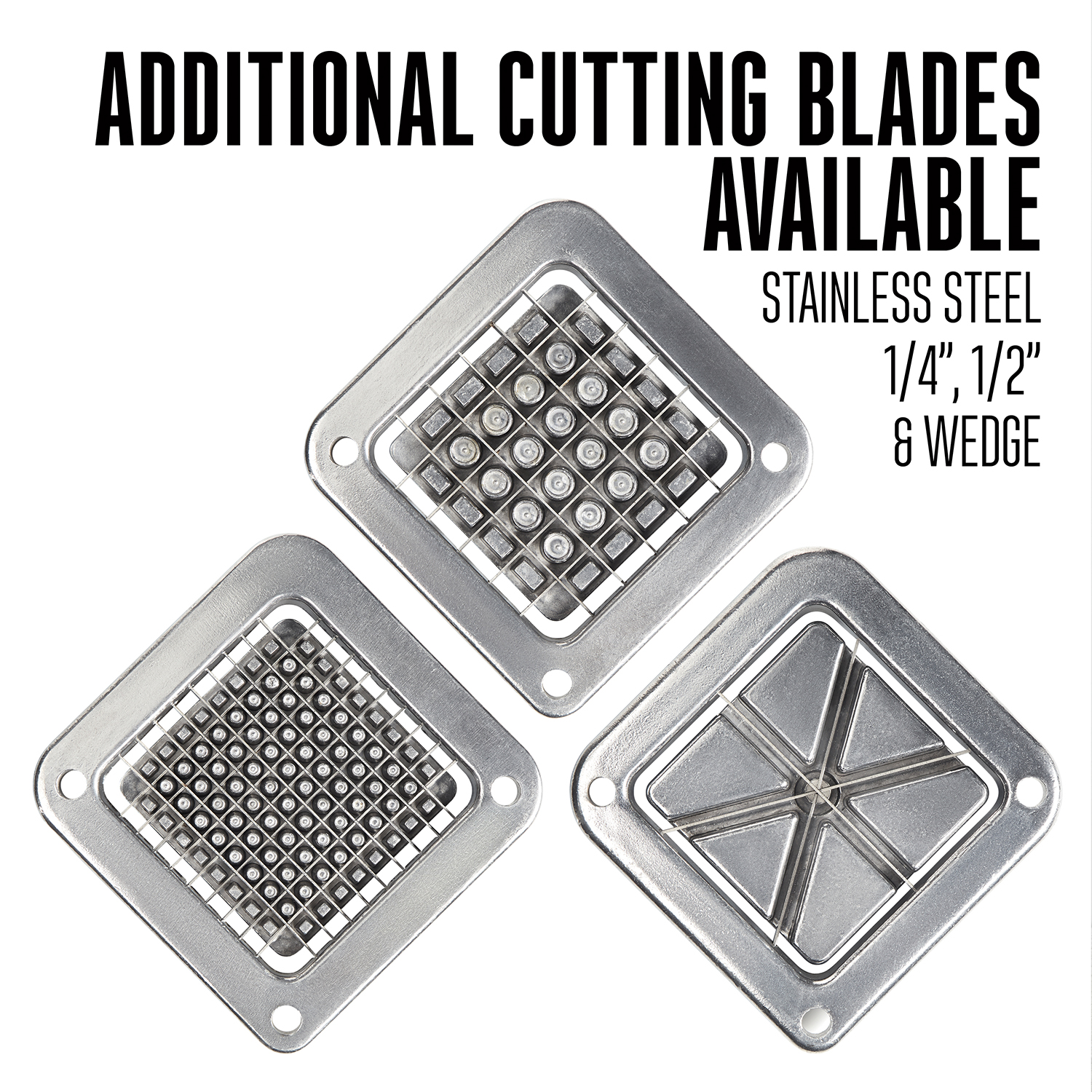 French Fry Cutter | Potato Cutter | Potato Wedge Cutter | Commercial,  Professional, & Heavy Duty | Available blade sizes: 1/4, 3/8, 1/2, 6  Wedge