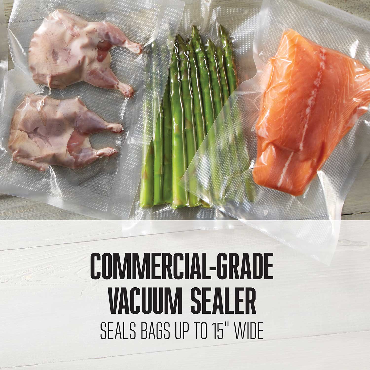 Weston Brands Vacuum Sealer Machine for Food Preservation & Sous Vide,  Extra-Wide Bar, Sealing Bags up to 16, 935 Watts, Commercial Grade Pro  2300