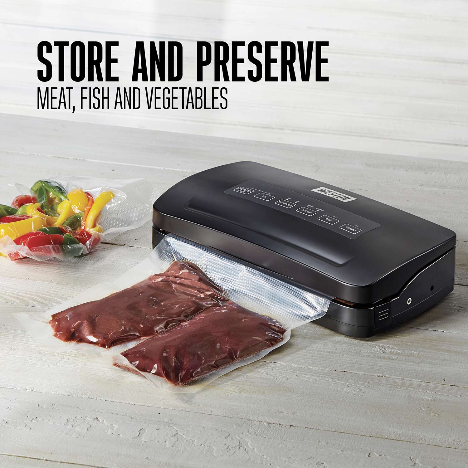 Weston® Vacuum Sealer with Storage and Roll Cutter - 65-3001-W