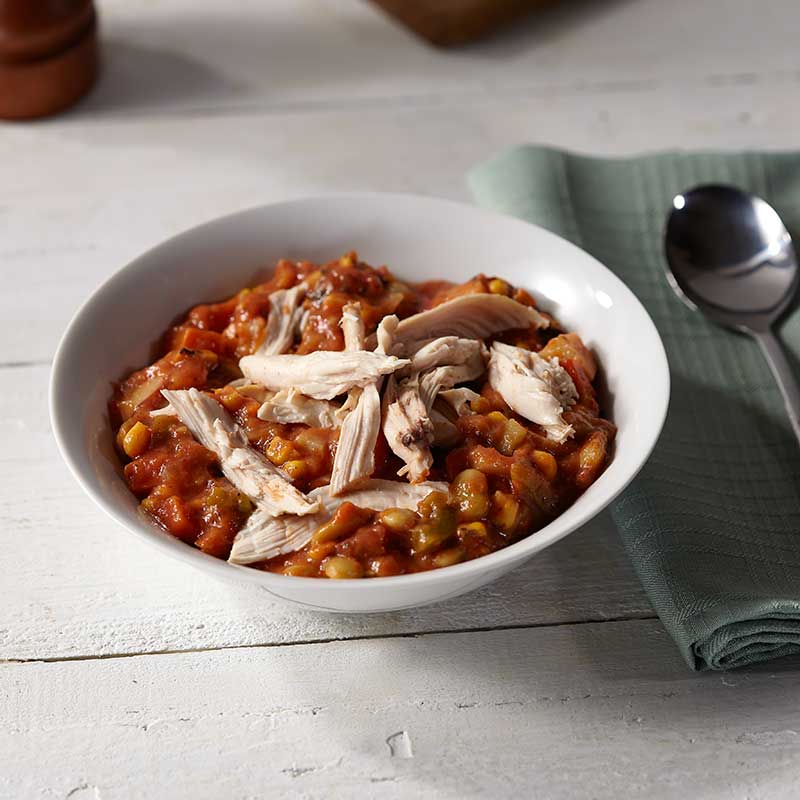 Slow Cooker Brunswick Stew with Smoked Chicken