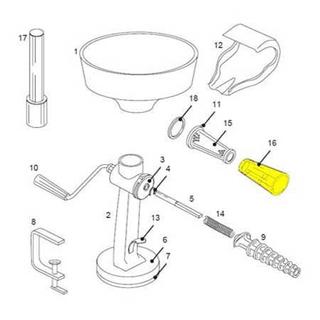 Get parts for Tomato Strainer Waste Funnel (07-0837)