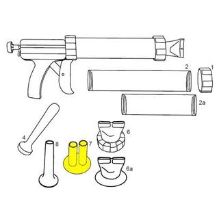 Get parts for Jerky Gun Plastic Double Snack Stick Attachment 37-0524