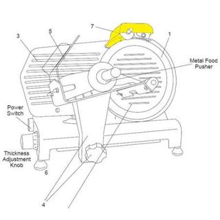 Get parts for 10 inch Slicer Knife Sharpener Assembly (83-0853)
