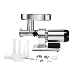 Electric Meat Grinder Heavy Duty, 3000W Max, Sausage Stuffer Maker with 4  Stainless steel Grinding Plates & 3 Blades, Storage Box 
